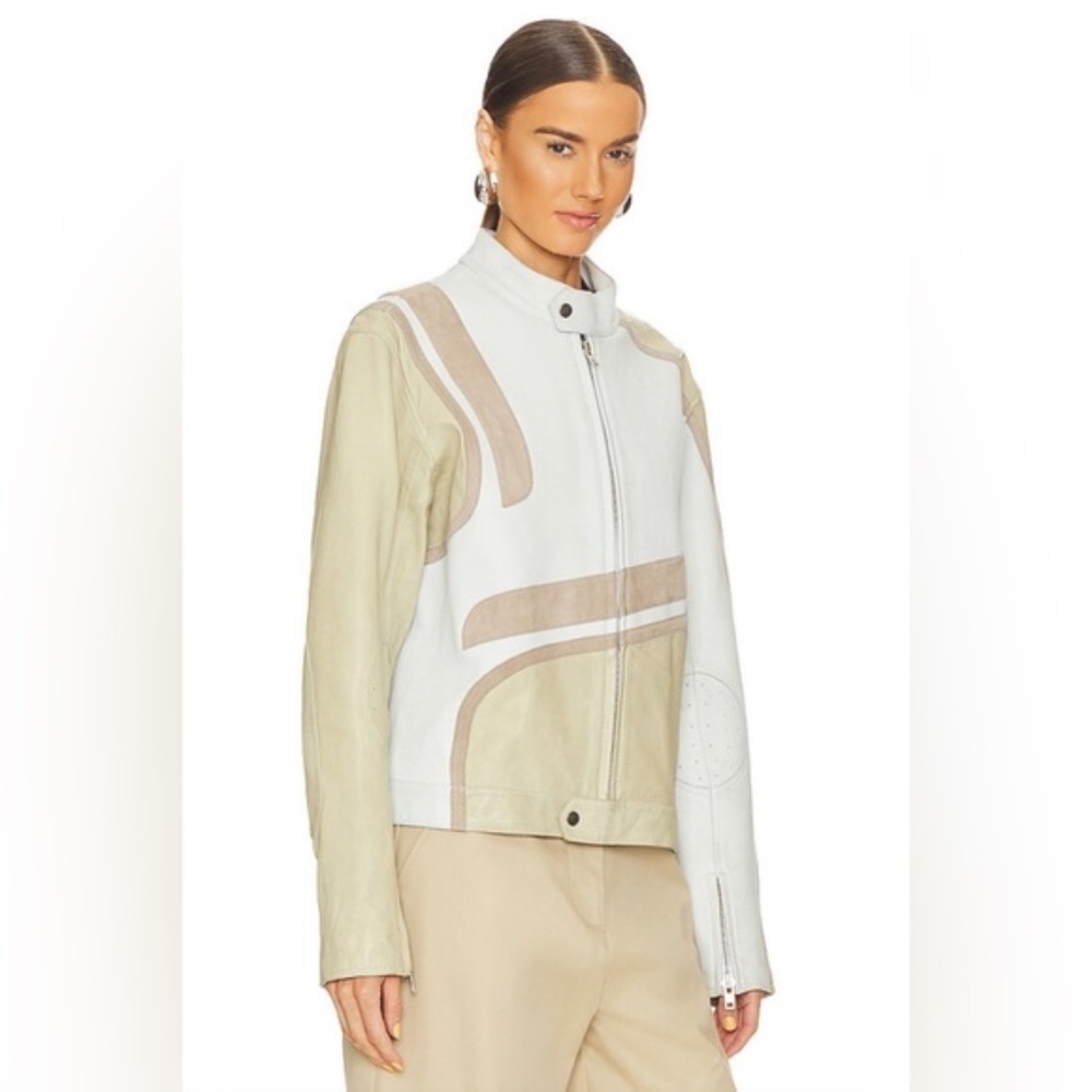 Deadwood Hiro Jacket in White & Beige size 38 NWT - Picture 4 of 11